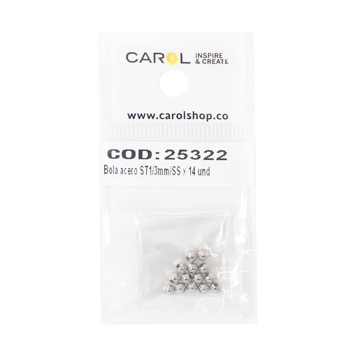 [25322] Bola acero ST1/3mm/SS x 14 und