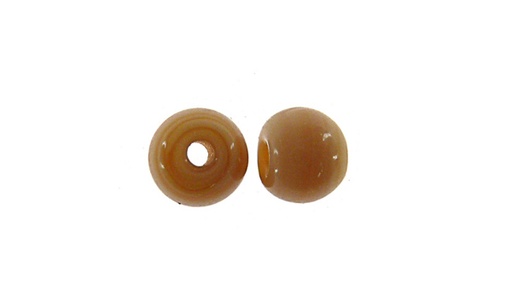 [24689] Vidrio hindu redondo 6mm crema 05 x und