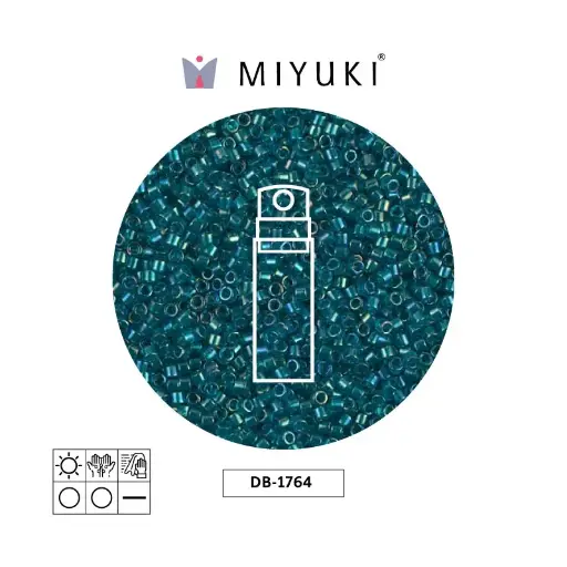 [30594] Miyuki delica 11/0 DB1764 emerald lined aqua AB x 10g