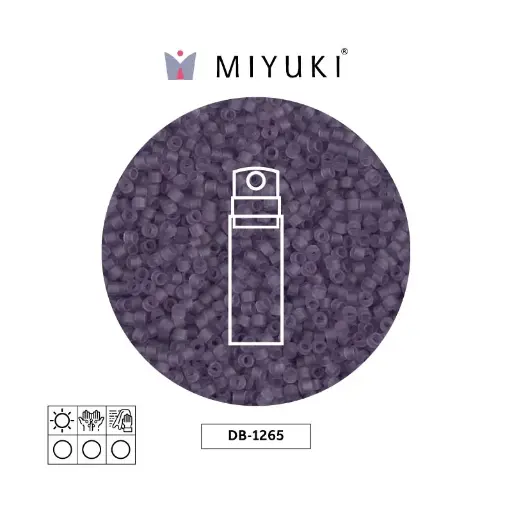 [17353] Miyuki delica 11/0 DB1265 matte transparent light amethyst x 10g