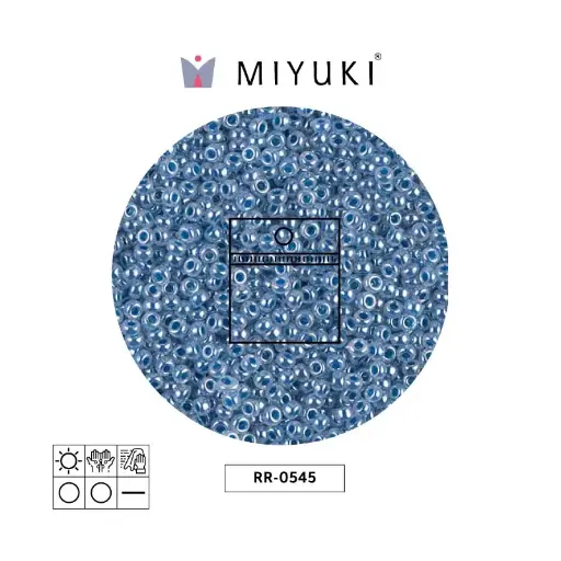 [12643] Mostacilla Miyuki rocalla 11/0 RR0545 dark sky blue ceylon x 25g