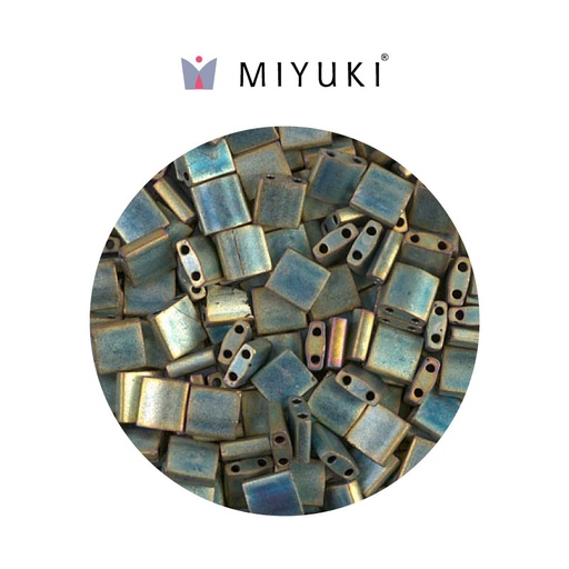 [28188] Miyuki tila 5x5x1.9mm TL2008 matte metallic patina iris x 50g