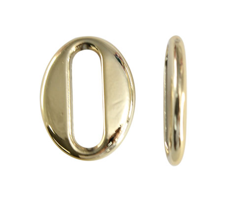 [16773] Separador plastimetal oval 20x28mm dorado x und