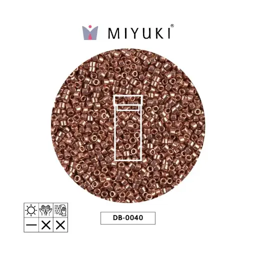 [24890] Miyuki delica 11/0 DB0040 copper plated x 3g