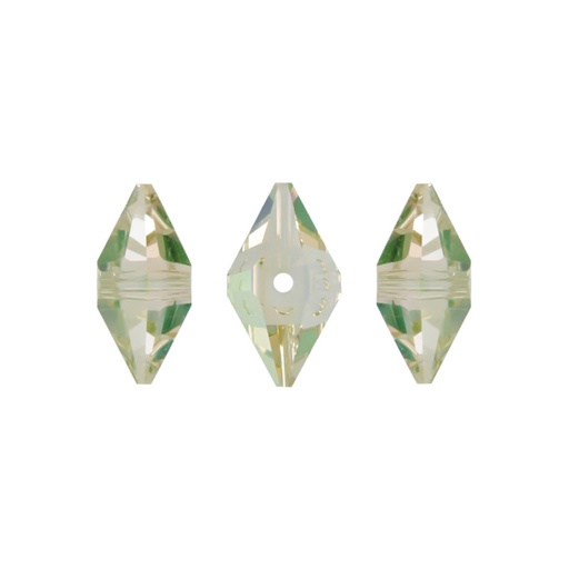 [19667] 5747 swarovski double spike  crystal luminous green 16x8mm double spike x