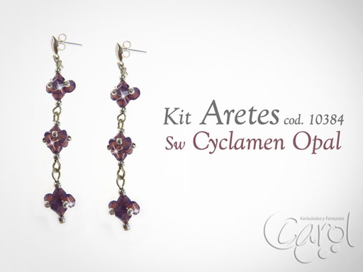 [10384] Kit aretes sw burgundy x und