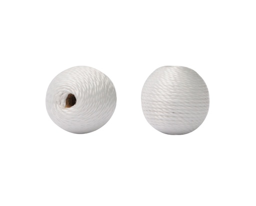 [12439] Thread bead 14mm 1 blanco x und