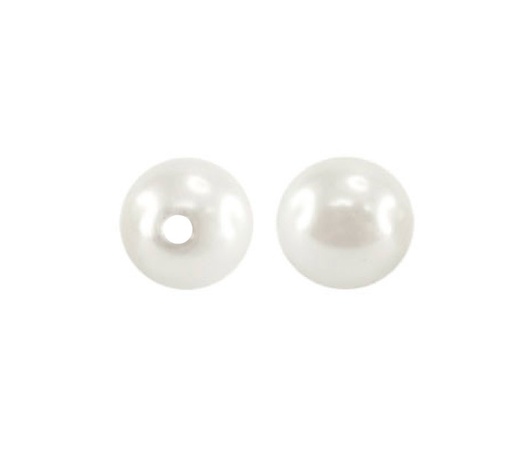 [13696] Perla sintetica redonda 10mm milk white x und