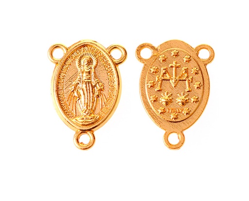 [15690] Dije crucero virgen 15 20x13mm/golfi x und