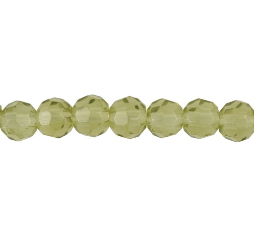 [15898] Murano redondo facetado 6mm olivine A14 x 52 und