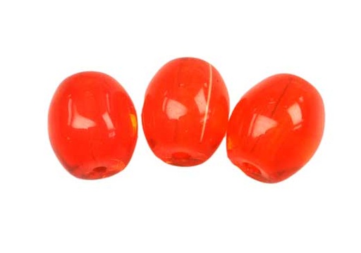 [16065] Vidrio hindu 11030 6x8mm oval H29 naranja x und