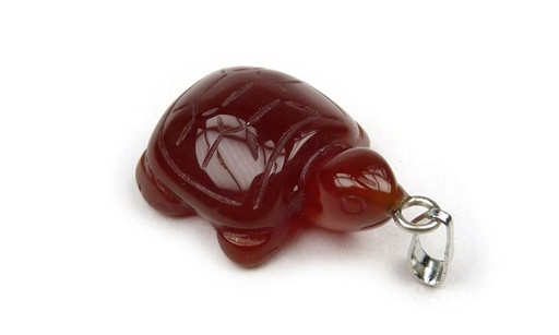 [17134] 20mm turtle red agate