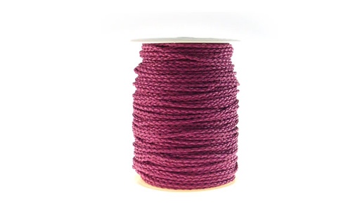 [19172] Cuero trenzado 3mm fuchsia x 100m