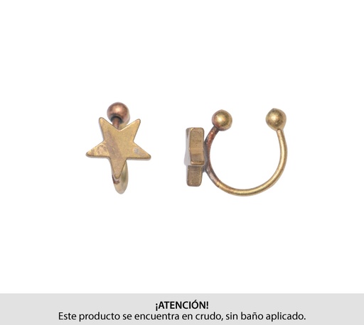 [24267] Ear cuff SP 13mm/R estrella x par