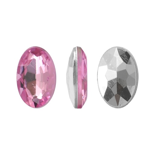 [31121] Acrilico K1022 oval con cono 4x6mm rose 8 x und