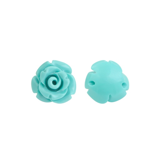 [14479] Rosa polvo de coral 10mm turquesa A27 x und