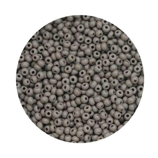 [10565] Mostacilla checa preciosa 2mm 43020 OP gris x 500g