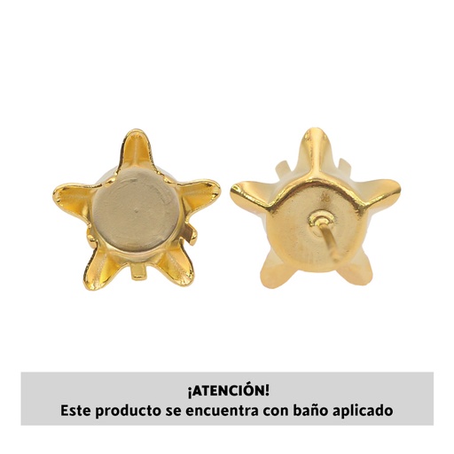 [13321] 4745DE setting arete 10mm/Golfi estrella x 2unds