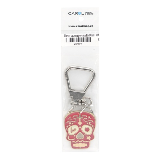 [29094] Llavero calavera pequena 40x30mm x unidad