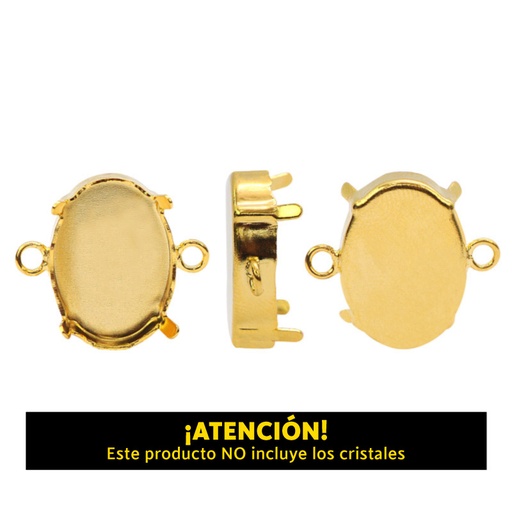 [24605] 4120CH setting doble argolla 14x10mm/Golfi x und