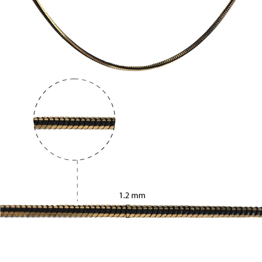 [31253] Cadena brass AHM-81609 1B 1.2mm/PL x 90m