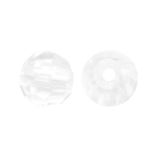 [14291] Acrilico 2020 redonda facetada 4mm cristal 15000 und x lb