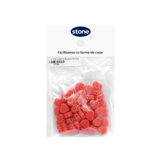 [27806] Acrilico 2728 corazon 13x14 salmon 18 x 50 gr