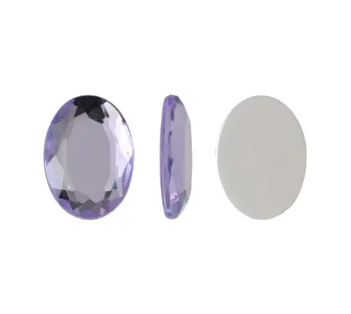 [00059] Acrilico K1023 oval plano 13x18mm violet 9 x und