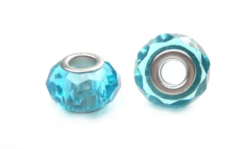 [00494] Pandora 9x14mm facetada aqua 32 x und