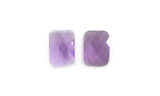 [02188] Acrilico rectangular sin foil 10x14mm morado U-29 x und