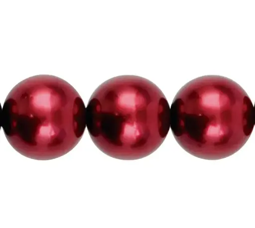 [03477] Perla sintetica redonda 14mm bordeaux CX-939 x 15und