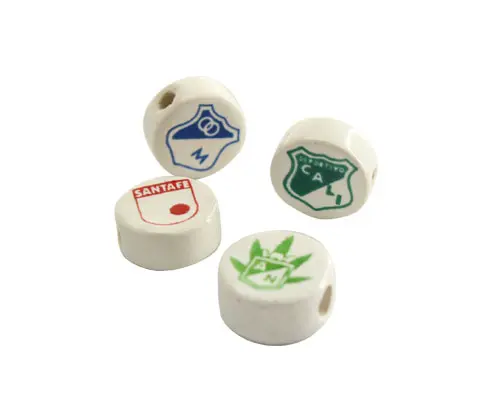 [03895] ceramica pastilla 14mm equipo de futbol x und