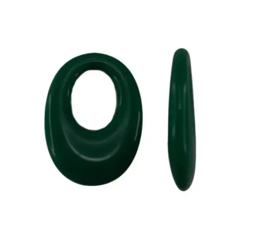 [04390] Acrilico S-1479 oval verde 9 33x22mm x und