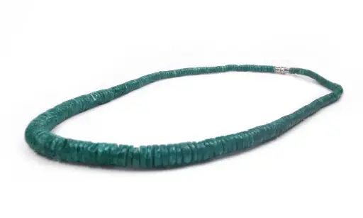 [04902] Puka redonda collar verde JPCC996