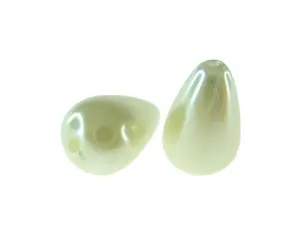 [05285] Perla sintetica gota 10x15mm crema CX-902 x und