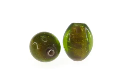 [05560] Vidrio hindu rice 10x13mm olivine 52 x und