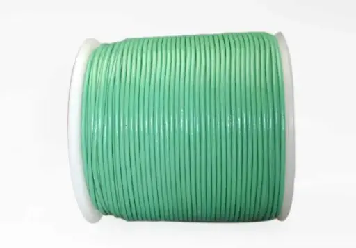 [05832] Cordon cuero 1mm Lt Green x 100m