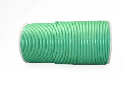 [05858] Cordon cuero 2mm Lt Green x 100m