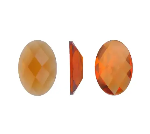 [06175] Acrilico oval 7x10mm U smoked topaz TH I-1-8 x und