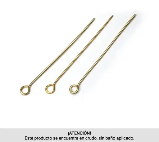 [06215] Alfiler eye pin 0.7mm x 3.8cm/Raw x gruesa