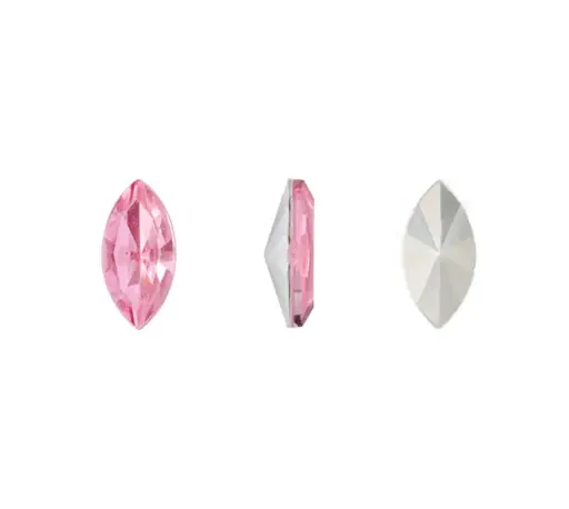 [06989] Acrilico K1015 marquesa con cono 4x8mm light rose 26 x und