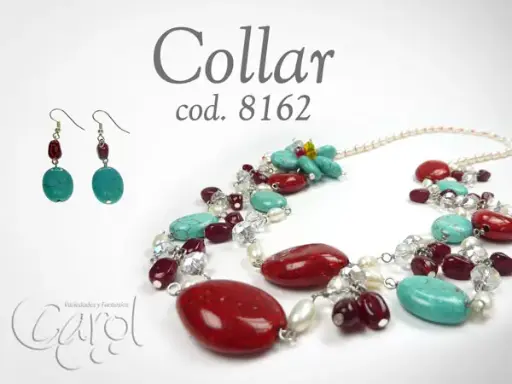 [08162] Collar Turqueza Red