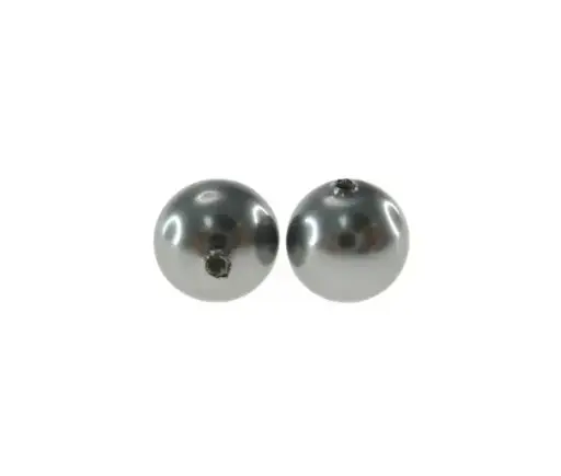 [09030] Perla sintetica redonda 1H 12mm hematite CX-69 x und