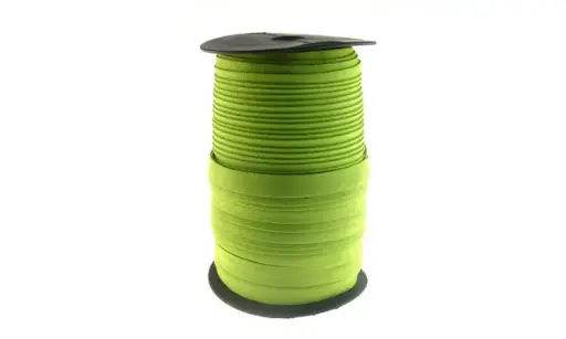 [09650] Cuero plano gamuzado 13mm #90 verde electrico x 50m