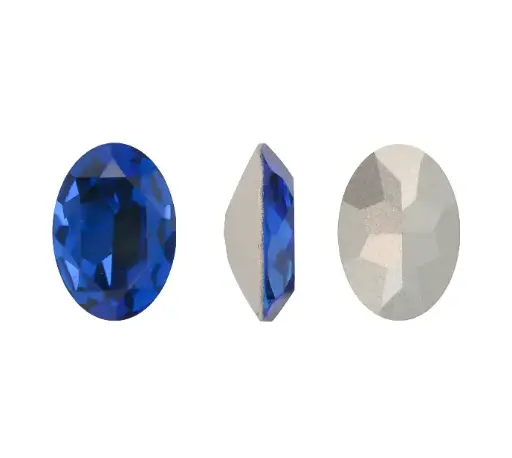 [09676] 4120CH oval 13x18mm T243 capri blue x und