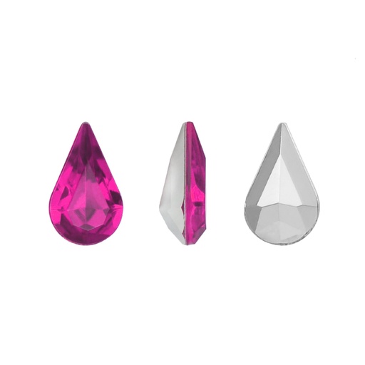 [06441] Acrilico K1017 gota con cono 6x10mm fuchsia 31 x und