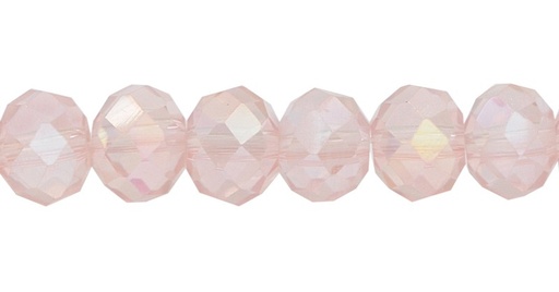 [05466] Murano rondela facetada 8mm light peach 29-1AB x 68unds