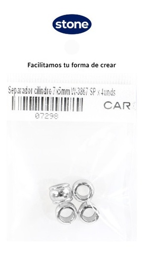 [07298] Separador cilindro 7x5mm W-3867/SP x 4 Unidades