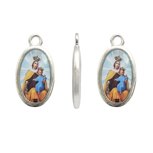 [01149] Medalla zamak virgen del carmen 14x22mm x und