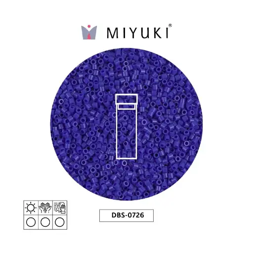 [00417] Miyuki delica 15/0 DBS0726 opaque dark blue x 2G